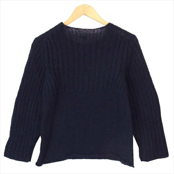 robe de chambre COMME des GARCONS ローブドシャンブルコムデギャルソン AD1997 ウール レディース ニット ネイビー系 サイズ表記無【中古】