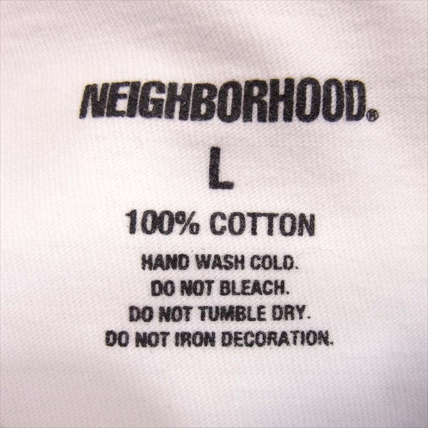 NEIGHBORHOOD ネイバーフッド 202PCNH-ST05 DECAL / C-TEE . SS デカール コットン Tシャツ 白系 L【中古】