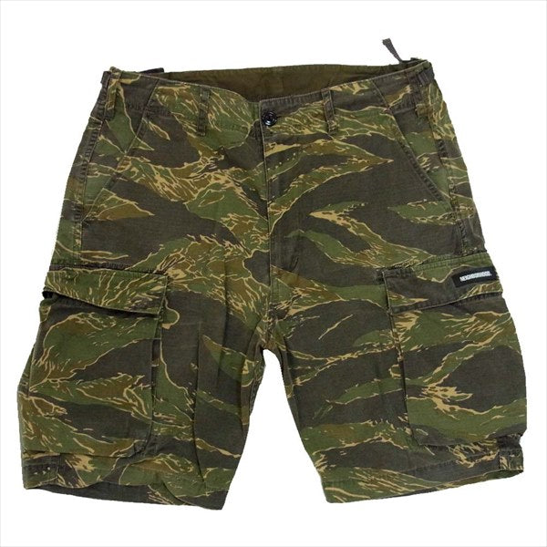 NEIGHBORHOOD ネイバーフッド MIL-BDU TIGER SMG/C-ST タイガー カモ ハーフ パンツ カーゴパンツ ショートパンツ グリーン系【美品】【中古】