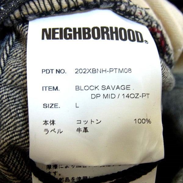 NEIGHBORHOOD ネイバーフッド BLOCK SAVAGE .DP MID/140Z-PT デニム パンツ グレー系【新古品】【未使用】【中古】