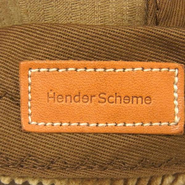 Hender Scheme エンダースキーマ コーデュロイ レザー キャップ ライトブラウン系【中古】