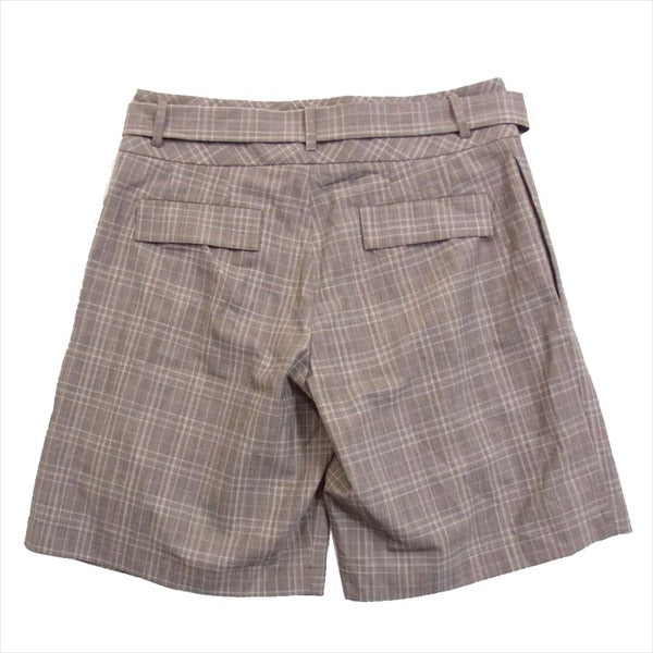 メゾンフラネール 17SMUPA130 Oversized Belted Short ショートパンツ グレー系 44【中古】