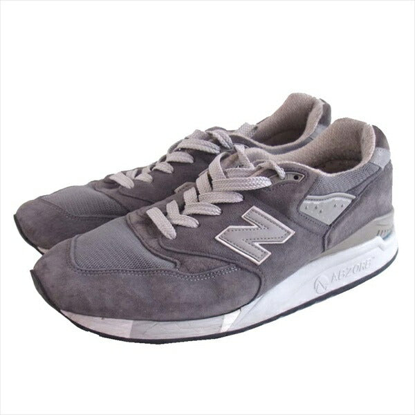 NEW BALANCE ニューバランス M998CH USA製 スエード ローカット スニーカー グレー系 28㎝【中古】
