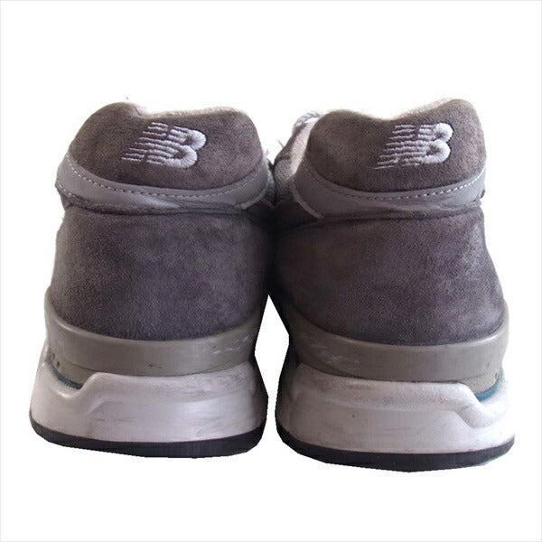 NEW BALANCE ニューバランス M998CH USA製 スエード ローカット スニーカー グレー系 28㎝【中古】