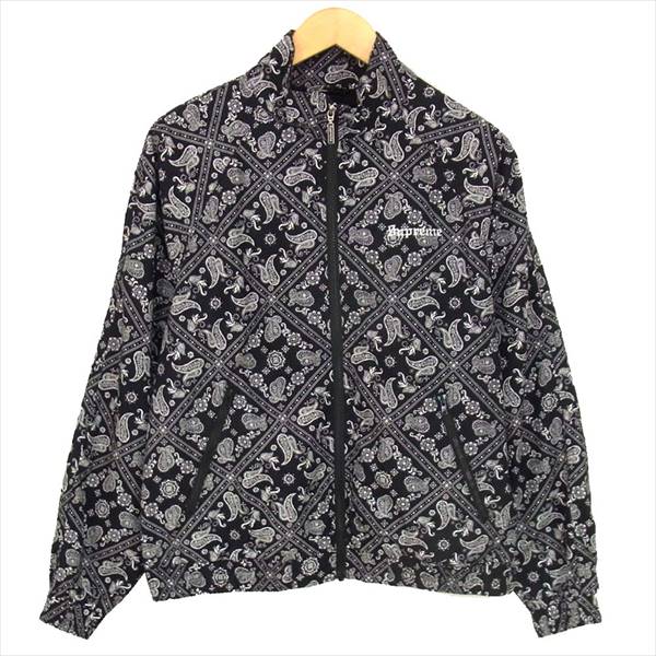 Supreme シュプリーム 18SS Bandana Track Jacket バンダナ トラック ジャケット ジャケット ブラック系 S【中古】