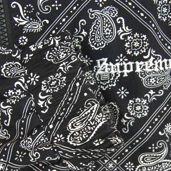 Supreme シュプリーム 18SS Bandana Track Jacket バンダナ トラック ジャケット ジャケット ブラック系 S【中古】