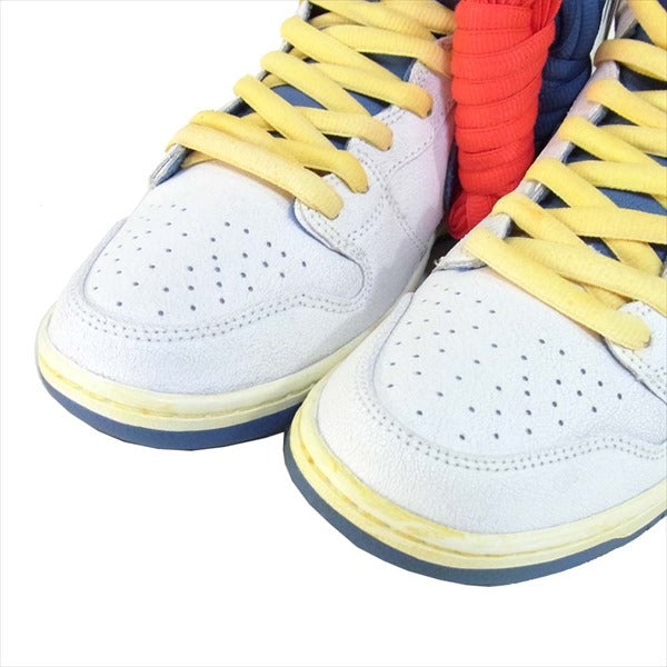 NIKE SB ナイキエスビー DUNK HIGH PRO QS ATLAS CZ3334 100 アトラス エスビー ダンク ハイ スニーカー Sail/OceanFog-TrackRed-White US9.5【新古品】【未使用】【中古】