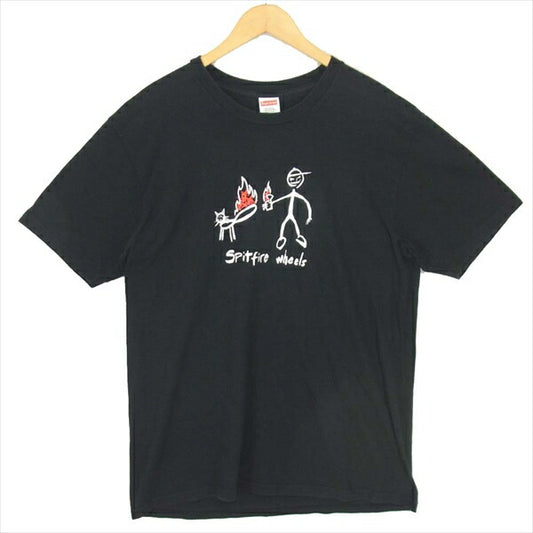 Supreme シュプリーム 18SS Spitfire Cat Tee スピットファイア Tシャツ ブラック系 L【中古】