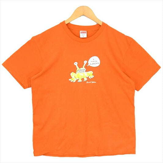 Supreme シュプリーム 20SS Daniel Johnston Frog Tee ダニエルジョンストン フロッグ Tシャツ オレンジ系 M【中古】
