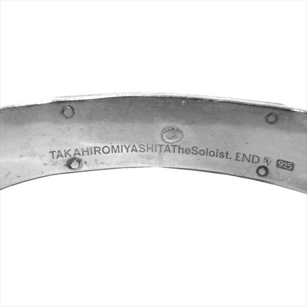 TAKAHIRO MIYASHITA The SoloIst. タカヒロミヤシタザソロイスト sa.0043AW20 single bone shaped ring narrow cuff バングル シルバー【中古】