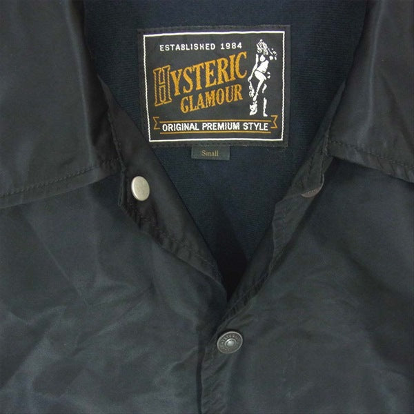 HYSTERIC GLAMOUR ヒステリックグラマー 17AW 02173AB28 FUKUOKA EXCLUSIVE ITEM コーチ ジャケット 黒系 S【中古】