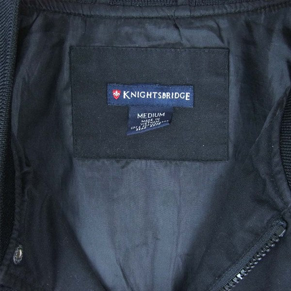 ナイツブリッジ 90s キャップショルダー ジャケット 黒系【中古】