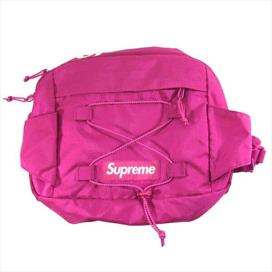 Supreme シュプリーム 17ss Waist Bag Backpack ウエストバッグ ウェストポーチ ピンク系【中古】
