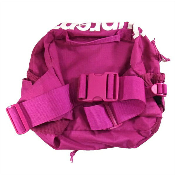 Supreme シュプリーム 17ss Waist Bag Backpack ウエストバッグ ウェストポーチ ピンク系【中古】