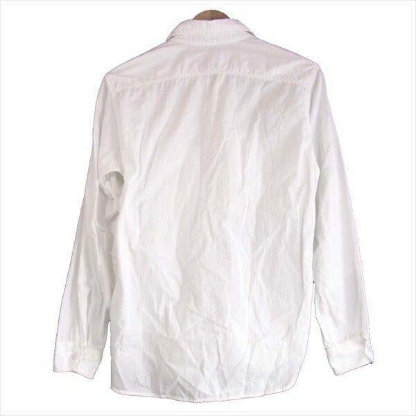 Engineered Garments エンジニアードガーメンツ work shiirt ワークシャツ ヘリンボーン 長袖シャツ 白系 S【中古】