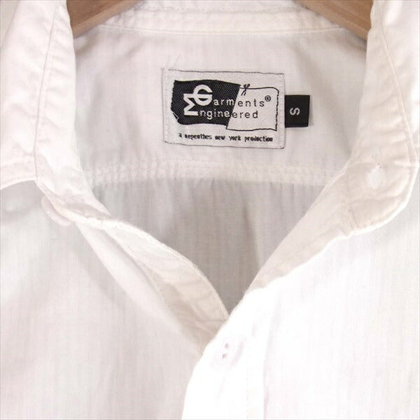 Engineered Garments エンジニアードガーメンツ work shiirt ワークシャツ ヘリンボーン 長袖シャツ 白系 S【中古】