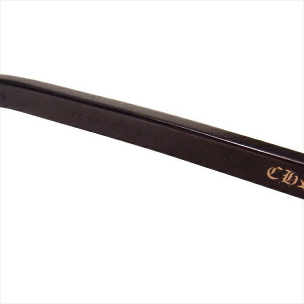 CHROME HEARTS クロムハーツ（原本無） JUST THE TIP 度入り アイウェア 眼鏡 黒系 52□19-146【中古】