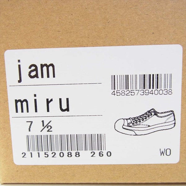 トースト フット アンド アイギア Jam miru ジャム ミル スニーカー ブラウン系 7.5【新古品】【未使用】【中古】
