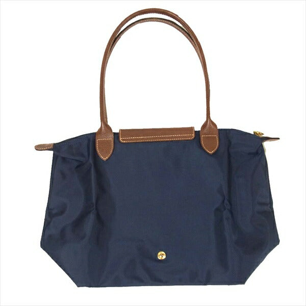Longchamp ロンシャン プリアージュ 中国製 折り畳み レディース トートバッグ ネイビー系【中古】