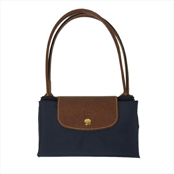 Longchamp ロンシャン プリアージュ 中国製 折り畳み レディース トートバッグ ネイビー系【中古】