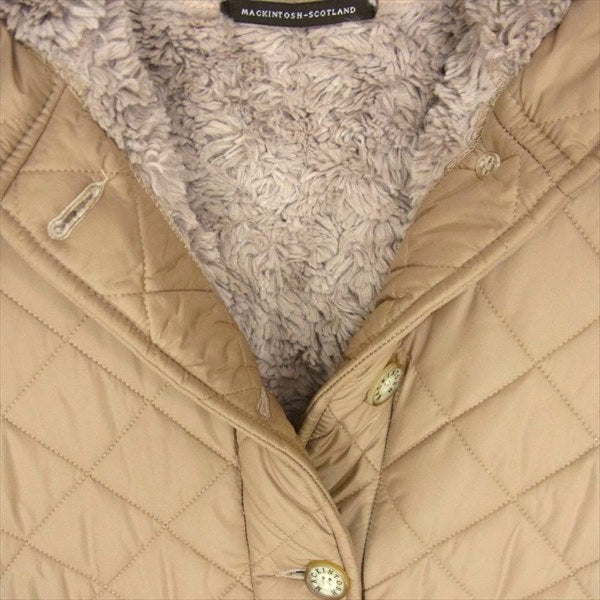 Mackintosh マッキントッシュ キルティング 裏ボア スコットランド製 レディース コート ベージュ系 36【中古】