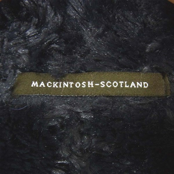 Mackintosh マッキントッシュ キルティング 裏ボア スコットランド製 レディース コート ネイビー系 36【中古】