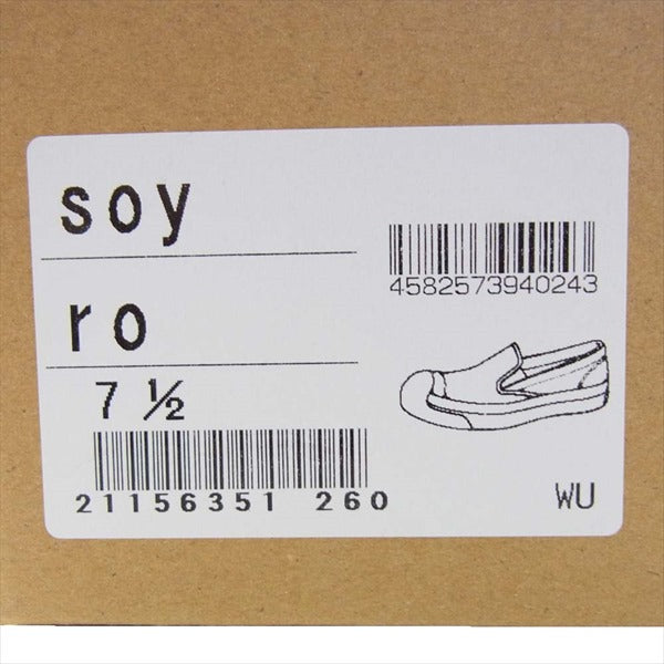 トースト フット アンド アイギア soy ro ソイ ロー スニーカー ブラック系 7.5【新古品】【未使用】【中古】