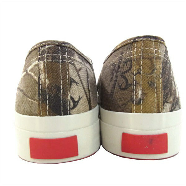 トーストフットアンドアイギア jam miru ジャム キャンバス ローカット スニーカー ブラウン系 8.5【新古品】【未使用】【中古】