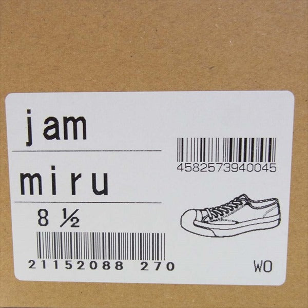 トーストフットアンドアイギア jam miru ジャム キャンバス ローカット スニーカー ブラウン系 8.5【新古品】【未使用】【中古】