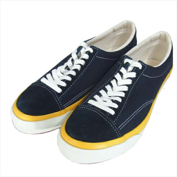 トーストフットアンドアイギア toe crispy クリスピー スニーカー ネイビー系 9.5【新古品】【未使用】【中古】