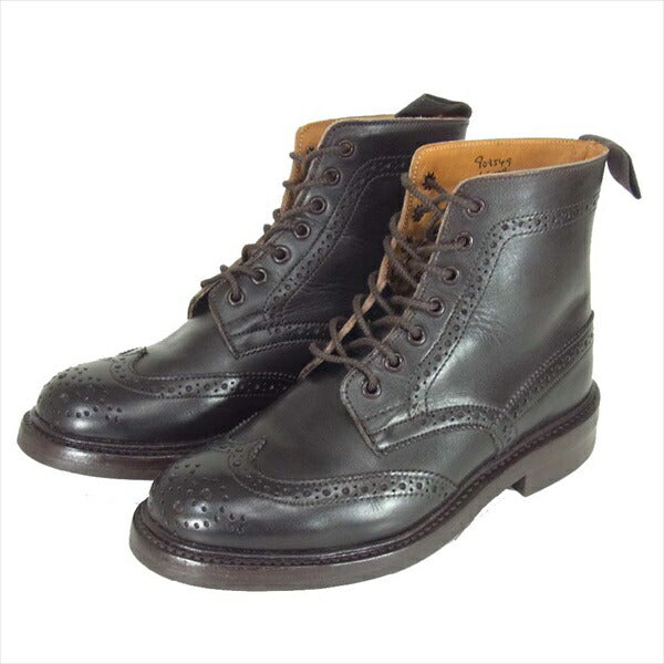 Tricker's トリッカーズ L2508 MALTON モールトン レースアップ UK レディース ブーツ ブラウン系 5【中古】