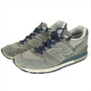 NEW BALANCE ニューバランス M996DG US7 スエード調 ロゴ ローカット スニーカー グレー系 25cm【中古】