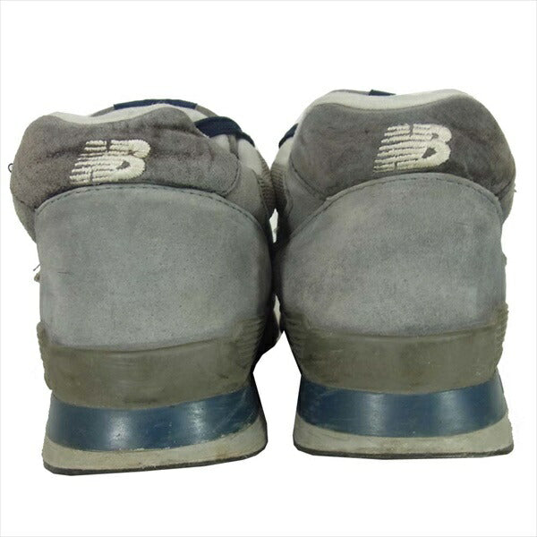 NEW BALANCE ニューバランス M996DG US7 スエード調 ロゴ ローカット スニーカー グレー系 25cm【中古】