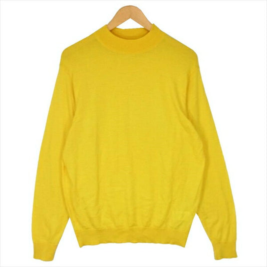 モリスアンドサンズ 19A-DK-001 WOOL 100% KNIT ウール ニット イエロー系 3【美品】【中古】