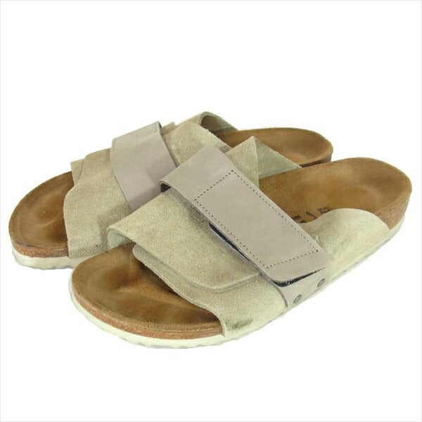 BIRKENSTOCK ビルケンシュトック 1015573 20SS kyoto トープ マジックテープ サンダル ベージュ系 40【中古】