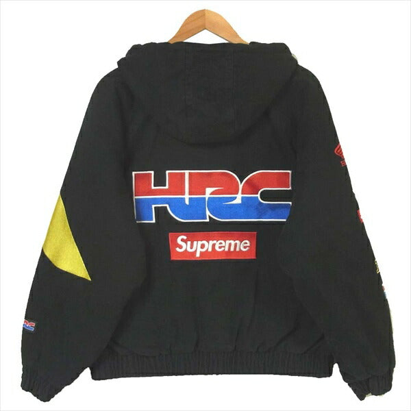 Supreme シュプリーム 19AW Honda Fox Racing Puffy Zip Up Jacket 中綿 ジャケット ブラック系 M【中古】