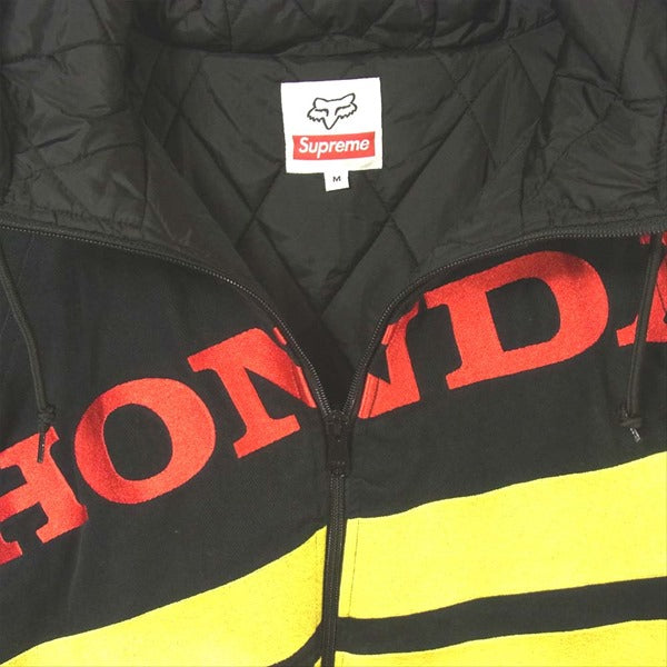 Supreme シュプリーム 19AW Honda Fox Racing Puffy Zip Up Jacket 中綿 ジャケット ブラック系 M【中古】