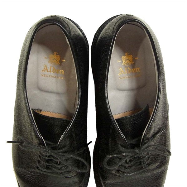 ALDEN オールデン ラコタハウス別注 PLANE TOE SCOTCH GRAIN LEATHER N8405 スコッチ グレイン プレーン トゥ シューズ ブラック系 8.5D【中古】