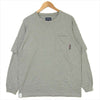DESCENDANT ディセンダント MILITIA LAYERD TEE ミリティア レイヤード 日本製 コットン Tシャツ グレー系 2【中古】