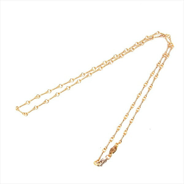 CHROME HEARTS クロムハーツ（原本有） 国内正規店原本付属 CHROME HEARTS 22K NECKCHAIN T18 18インチ ツイスト チェーン ゴールド ネックレス ゴールド系【美品】【中古】