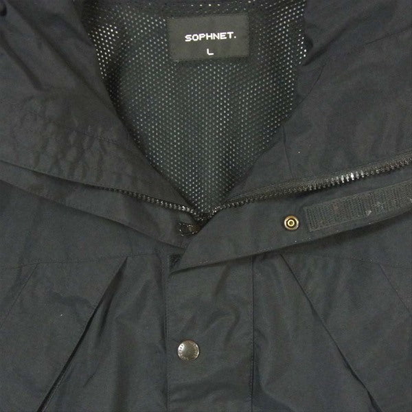 SOPHNET. ソフネット SOPH-40020 フード収納 ナイロン 日本製 マウンテンパーカー ブラック系 L【中古】