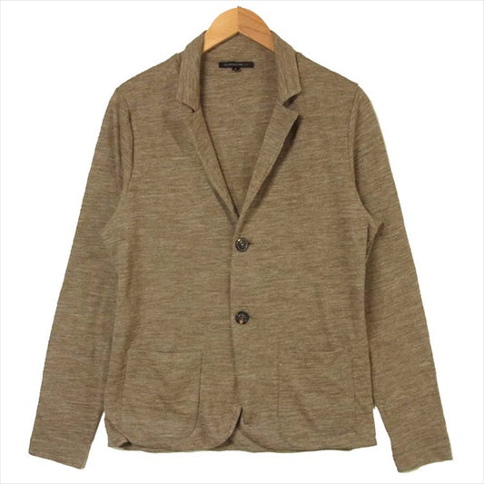 SCAGLIONE スカリオーネ CITY 2B ニット カーディガン レディース テーラードジャケット ブラウン系 M【中古】