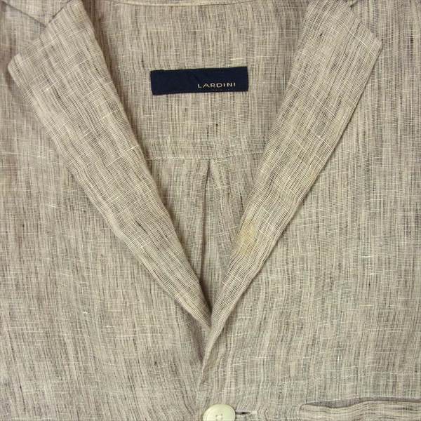 LARDINI ラルディーニ 国内正規品 イタリア製 102 2B コットン シャツ ジャケット グレー系 XXS【中古】