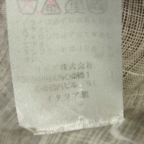 LARDINI ラルディーニ 国内正規品 イタリア製 102 2B コットン シャツ ジャケット グレー系 XXS【中古】