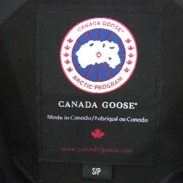 CANADA GOOSE カナダグース 国内正規品 2301JM RUSSEL PARKA ラッセルパーカ ダウン ジャケット 黒系 S/P【中古】
