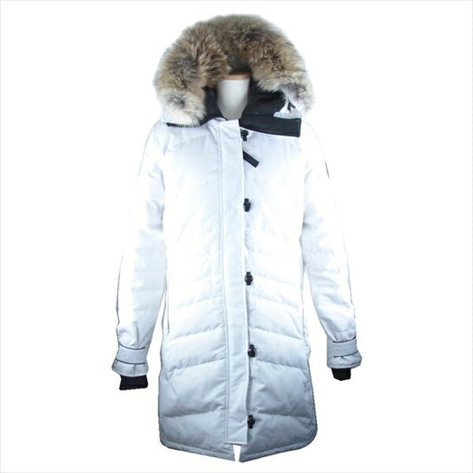CANADA GOOSE カナダグース 2090LB LORETTE PARKA BLACK LABEL ロレッタ パーカ ダウン レディース ジャケット ホワイト系 L【極上美品】【中古】