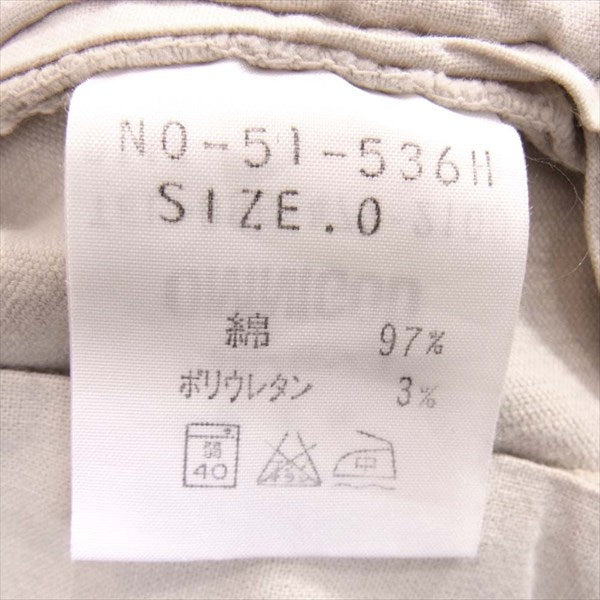 OMNIGOD オムニゴッド 51-536H コットン コーデュロイ スリム パンツ ベージュ系【中古】