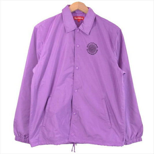 Supreme シュプリーム スピリットファイア Spitfire 18SS Coach Jacket コーチジャケット ブルゾン パープル系 S【極上美品】【中古】