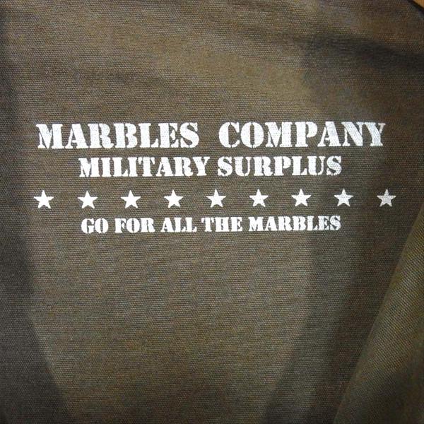 MARBLES マーブルズ スタッズ M-65 ミリタリー ジャケット ポケット ジップ カーキ(オリーブグリーン)系 S【中古】