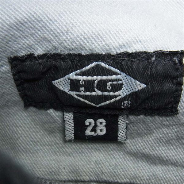 HYSTERIC GLAMOUR ヒステリックグラマー 4AP-2011 スタッズ ブラック デニム パンツ ブラック系 28【中古】